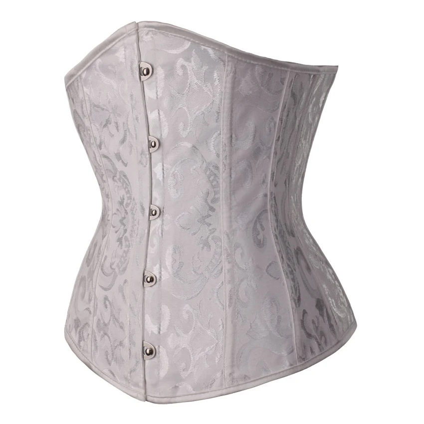 Underbust Corset Floral Push Up Boned Bustier Gothique Korsett For Women Front Busk Gorset Korse Sexy Women Gothic Corset