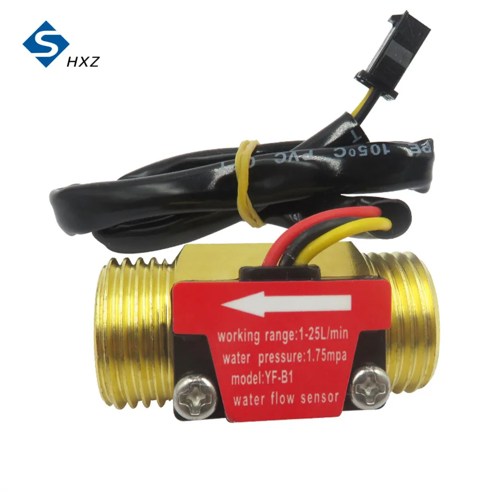 Imagem -03 - Interruptor Sensor de Fluxo de Água Industrial Sensor de Fluxo de Água Hall Interruptor Fluxômetro Sensor de Fluxo de Água 125l Min 1.75mpa Yf-b1 Dc518v g1 2
