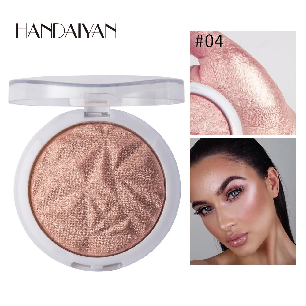 Highlighter Facial Bronzers Palette Makeup Glow Face Contour Shimmer Powder Illuminator Highlight Cosmetic for Black Dark Skin