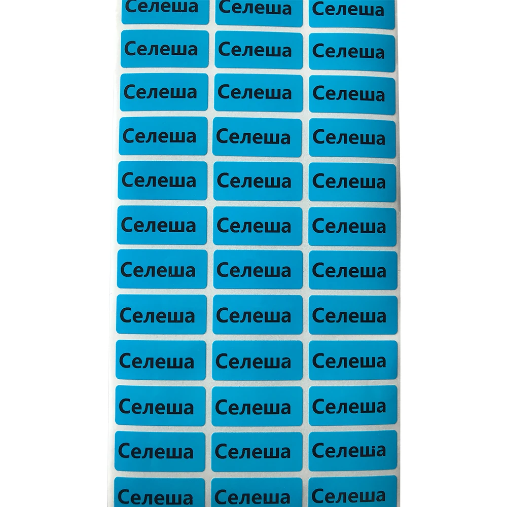 90 Sticker Sky Blue Personalized Name Tag  Office Children School Stationery Personal Craft Labels Waterproof