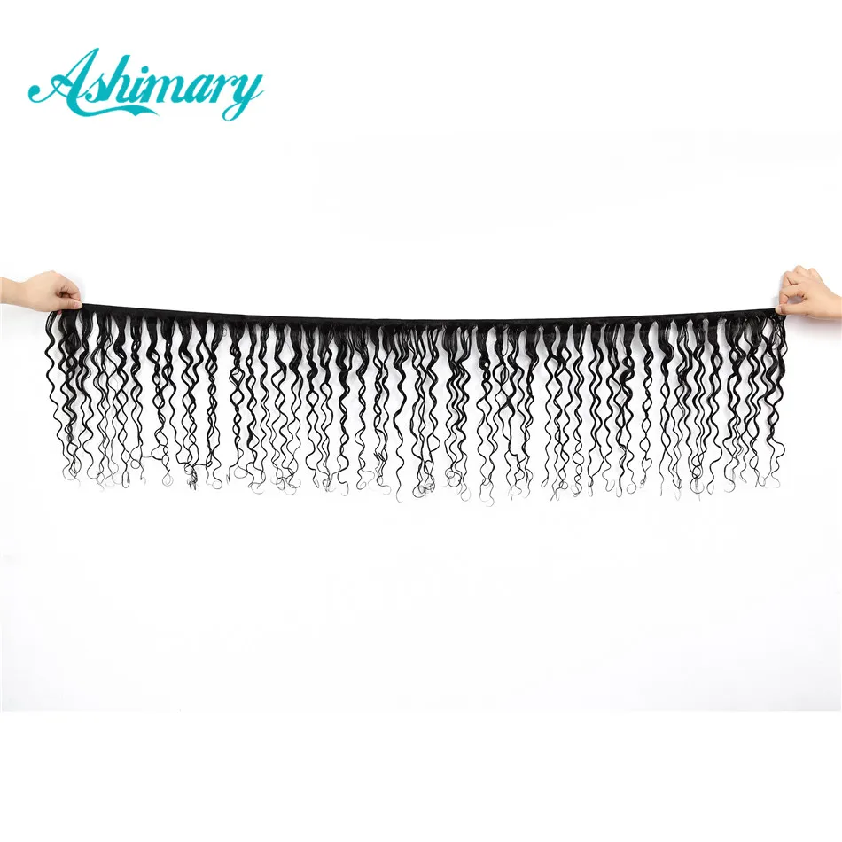 Ashimary Deep Wave Brazilian Hair Weave Bundles 100% Human Hair Bundles Deals Remy Hair Extensions 8-26 Inch