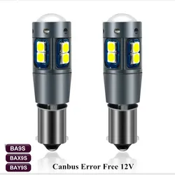 2pcs Super Bright 12356 H21W BAY9S 6000K White / Amber/ red LED Reverse Backup Light Bulbs Fit for BMW Audi