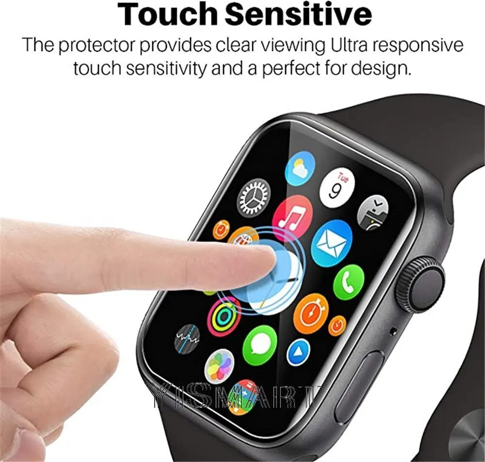 Ochraniacz ekranu do zegarka Apple Series 6 SE 5 4 HD przezroczysta folia ochronna TPU nie szkło do Watch 40MM 44MM