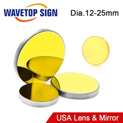 CO2 USA CVD ZnSe Focus Lens Dia.18 19.05 20mm 3Pcs Si or Mo Reflect Mirror for Co2 Laser Engraving and Cutting Machine