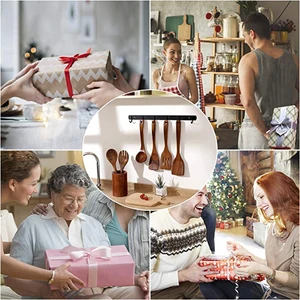 1-9 Buah / set Set Peralatan Dapur Kayu, Sendok Kayu untuk Memasak, Peralatan Makan, Sendok Kayu Jati Alami untuk Hadiah Wajan Antilengket 8 set sendok kayu terlaris - №