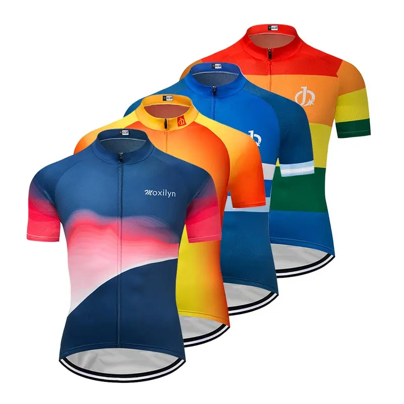 

Moxilyn 2019 Cycling Jersey Top Summer Racing Cycling Clothing Ropa Ciclismo Short Sleeve mtb Bike Jersey Shirt Maillot Ciclismo