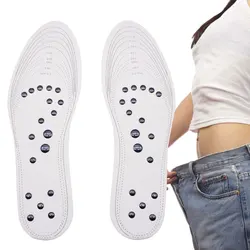 18 magnets Unisex Magnetic Therapy Massage Insoles Foot Acupressure Shoe Pads Therapy Slimming Insoles for Weight Loss