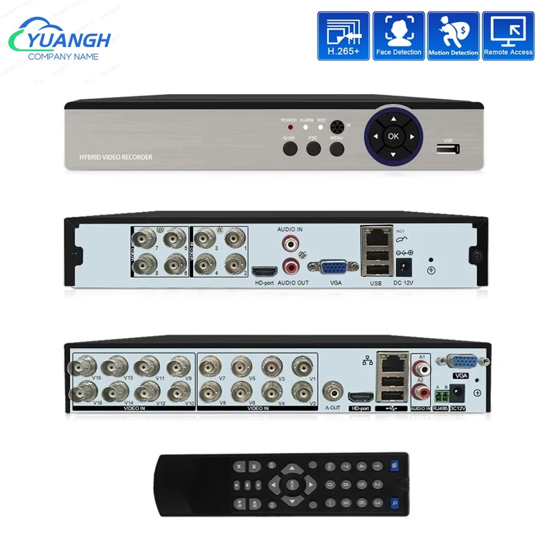 

H.265 6 In 1 CCTV DVR Recorder 4CH 8CH 16CH 5M-N XMEye APP Digital Video Recorder For 5MP Security Camera With Remove Control