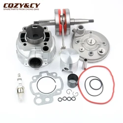 49mm / 12mm 90cc Big Bore Cylinder Kit & Racing Crankshaft For Peugeot XPS XP6 XR6 AM6 50cc Minarelli 2 Stroke