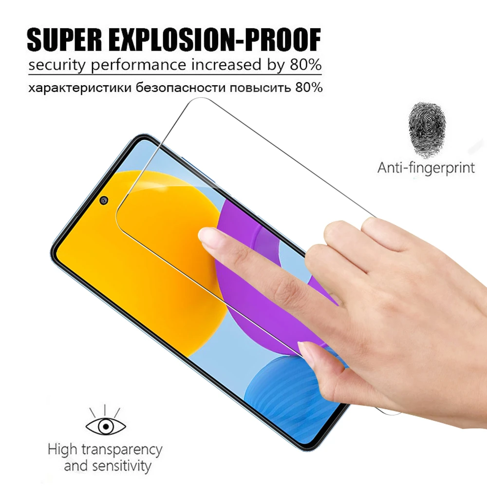 4PCS 9H Tempered Glass For Samsung Galaxy M52 5G 6.7" Screen Protector For Samsung M52 5G Samsun M52 M 52 Protective Film Cover