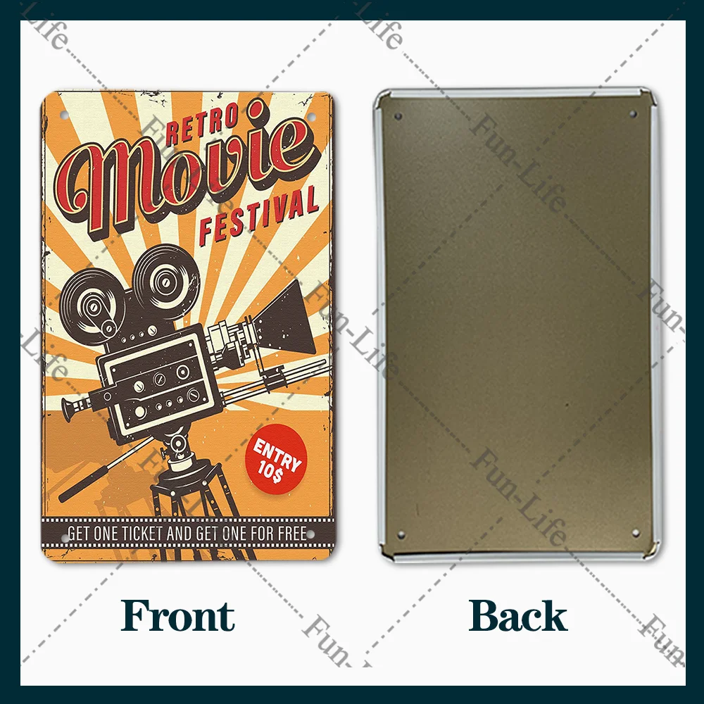 Feature Movie Vintage Posters Show Metal Tin Sign Retro Plaque Cinema Decor Hobby Bedroom Wall Decoration 20x30 cm image 3
