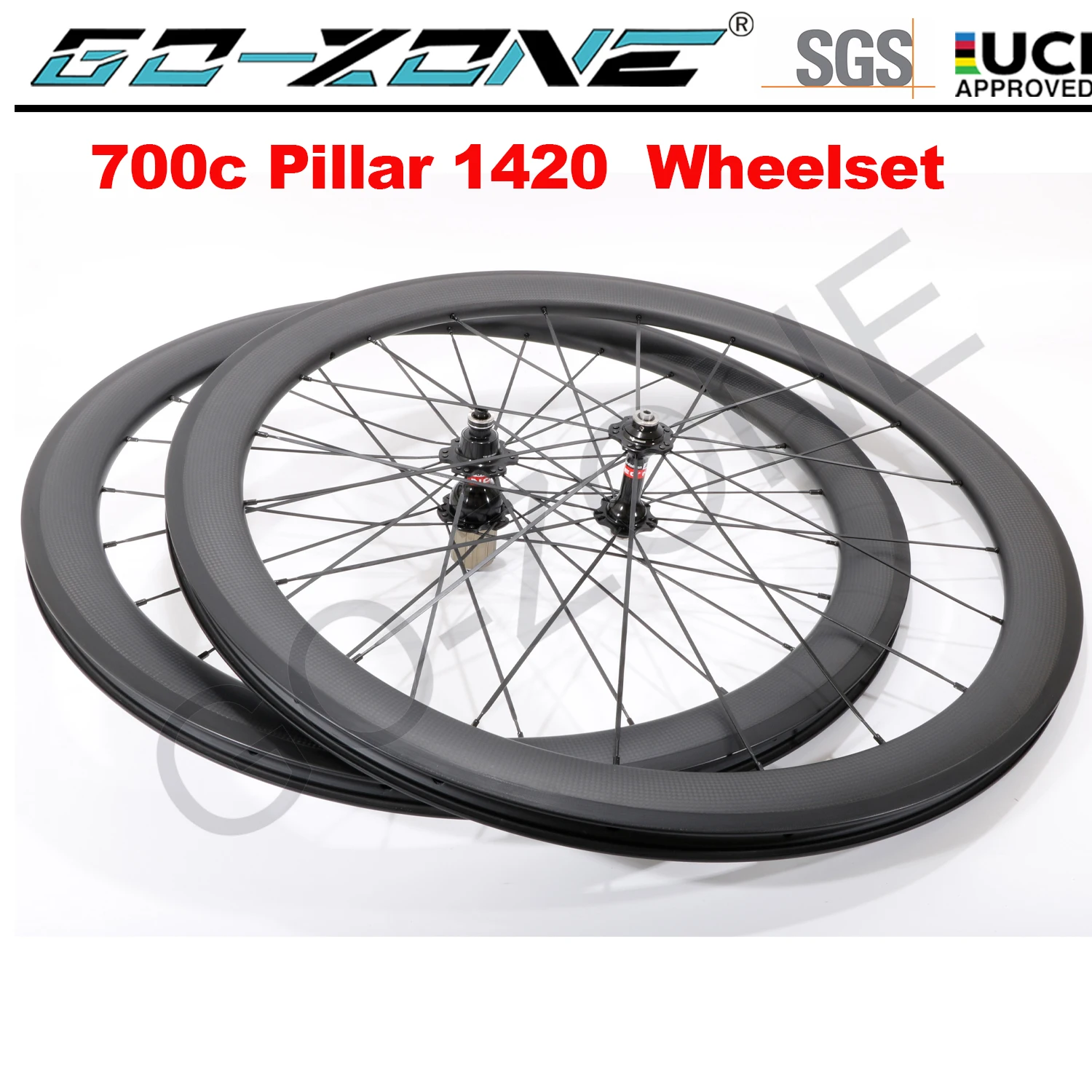 

26mm U Shape Carbon 700c Wheelset Rim Brake Clincher Tubeless Tubular Novatec 271 372 Pillar 1420 Carbon Road Rim Brake Wheels