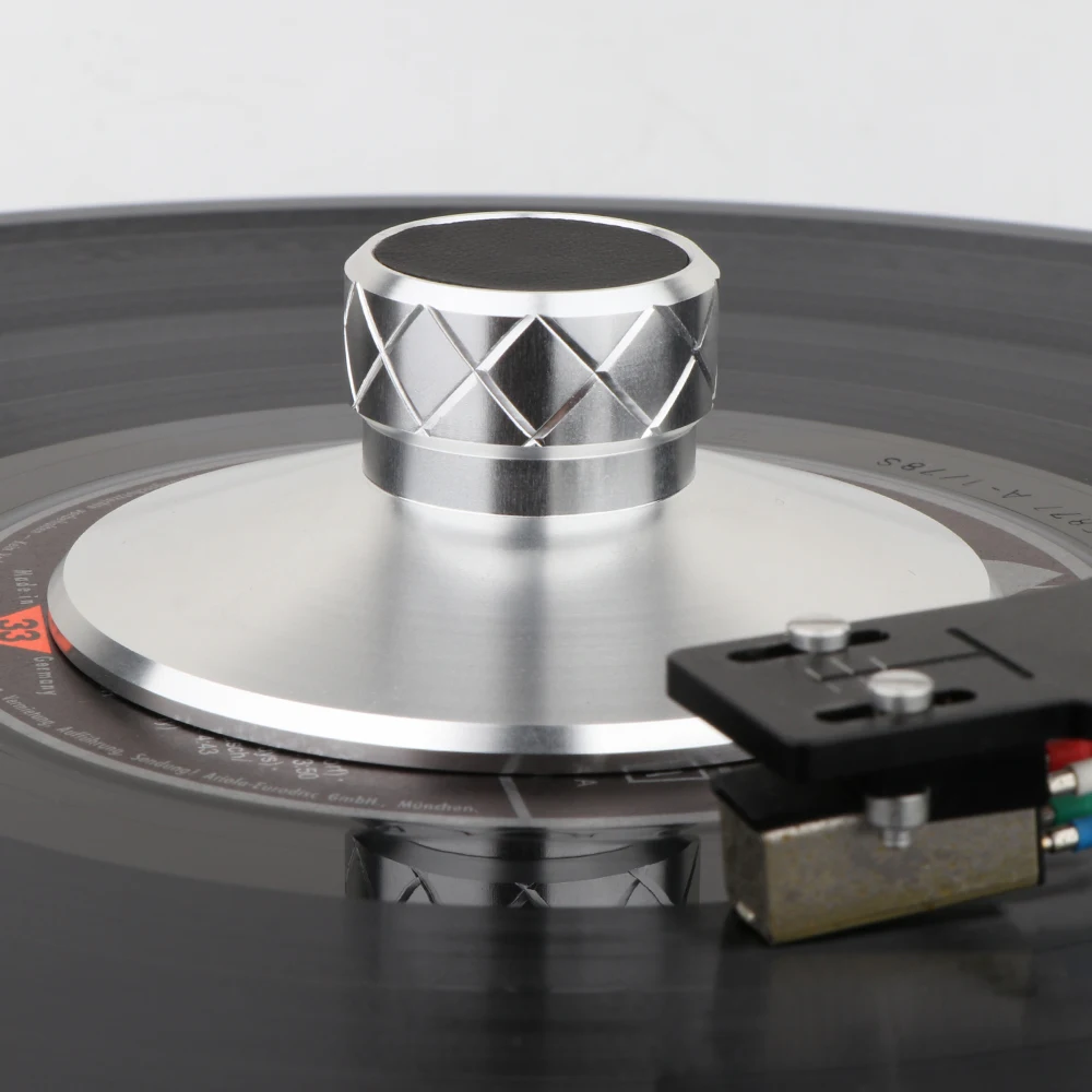 YTER LP113B Aluminum Record Weight Stabilizer, Record Weight Clamp, LP Vinyl Turntables Metal Disc Stabilizer Home Audio