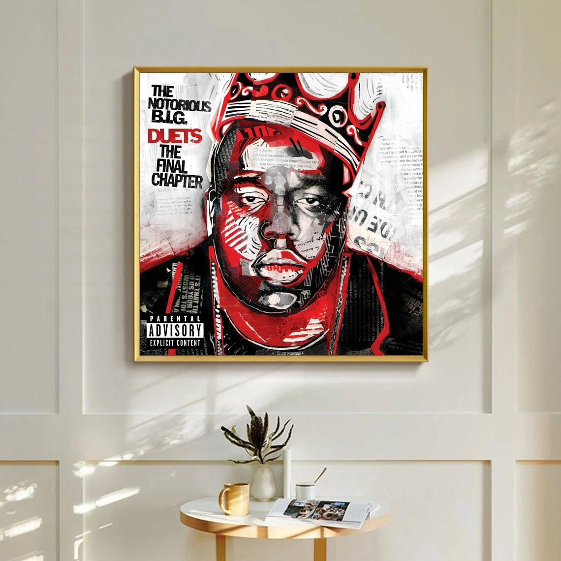 Notorious Big Duets The Final Chapter Music Album Poster Prints Art Canvas Painting Wall Living Room Home Decor (No Frame)