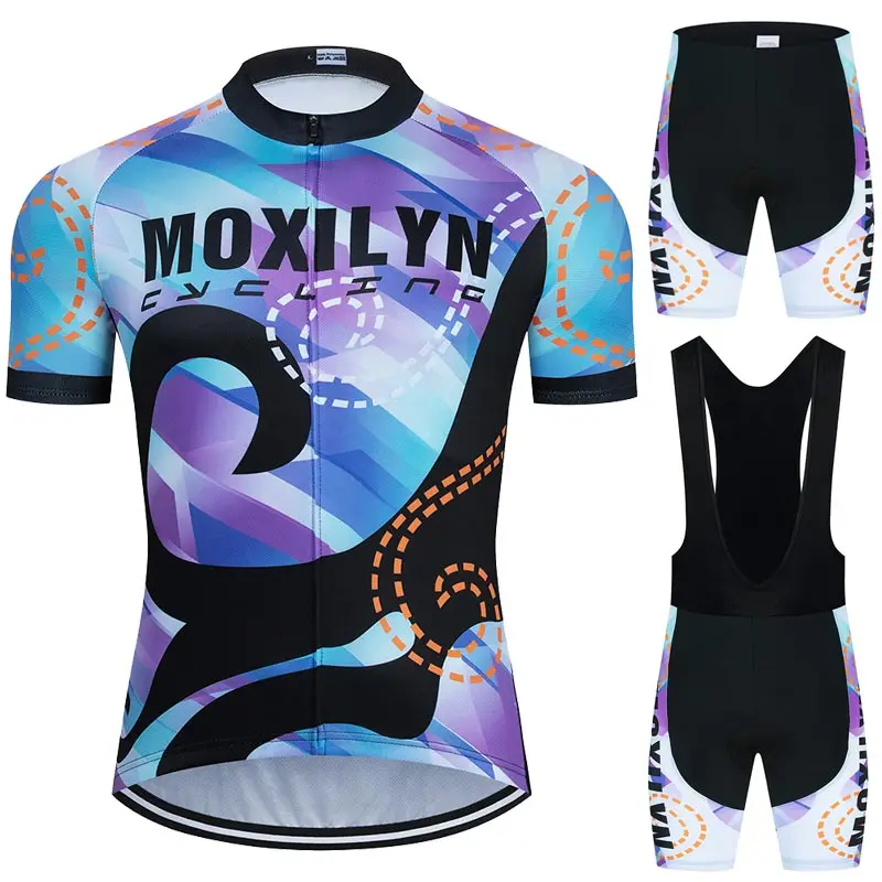 

Moxilyn Cycling Jersey MTB Jersey 2021 Bicycle Team Cycling Shirts Mens' Short Sleeve Bike Wear Summer Premium Bicycle Clothing