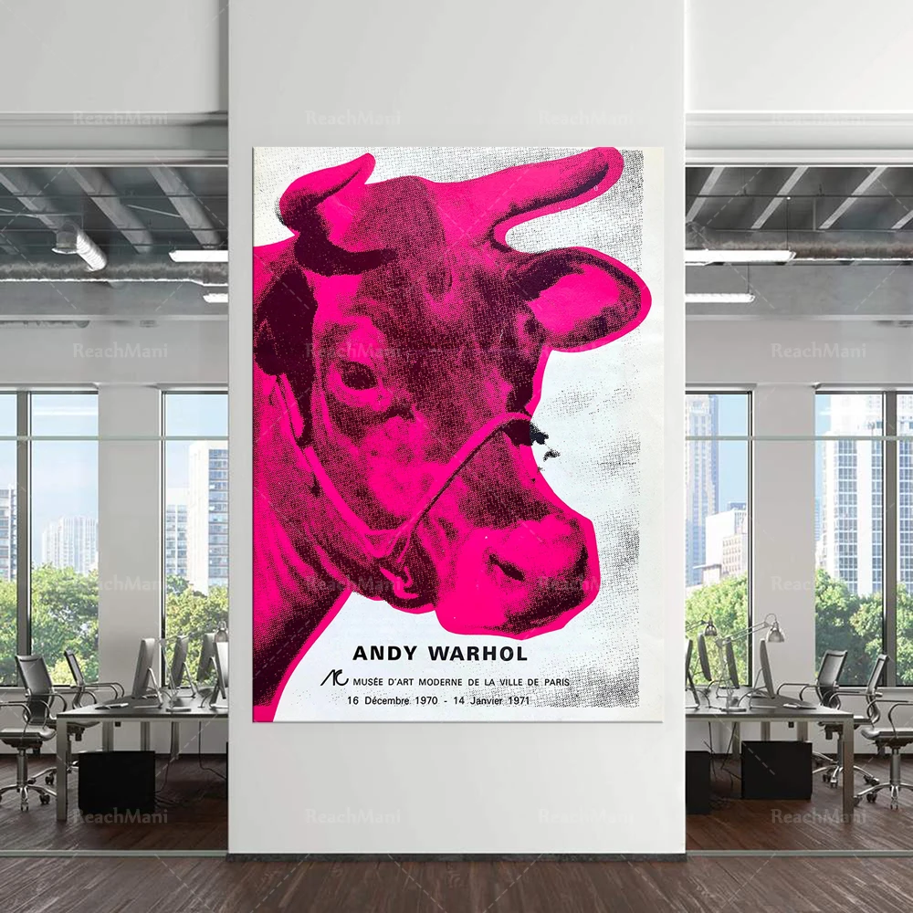 Andy Warhol Cow - Andy Warhol Art Print, Andy Warhol Art Poster, Art Print, Andy Warhol, Exhibition Poster