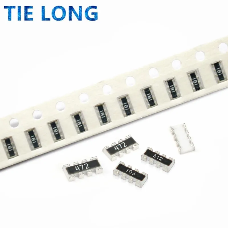 100pcs 0603*4 8P4R 2*4P Network Resistor SMD array 0 ~ 1M 1 10 22 47 100 220 330 470 1K 2.2K 4.7K 10K 22K 47K 100K 220K 470K ohm