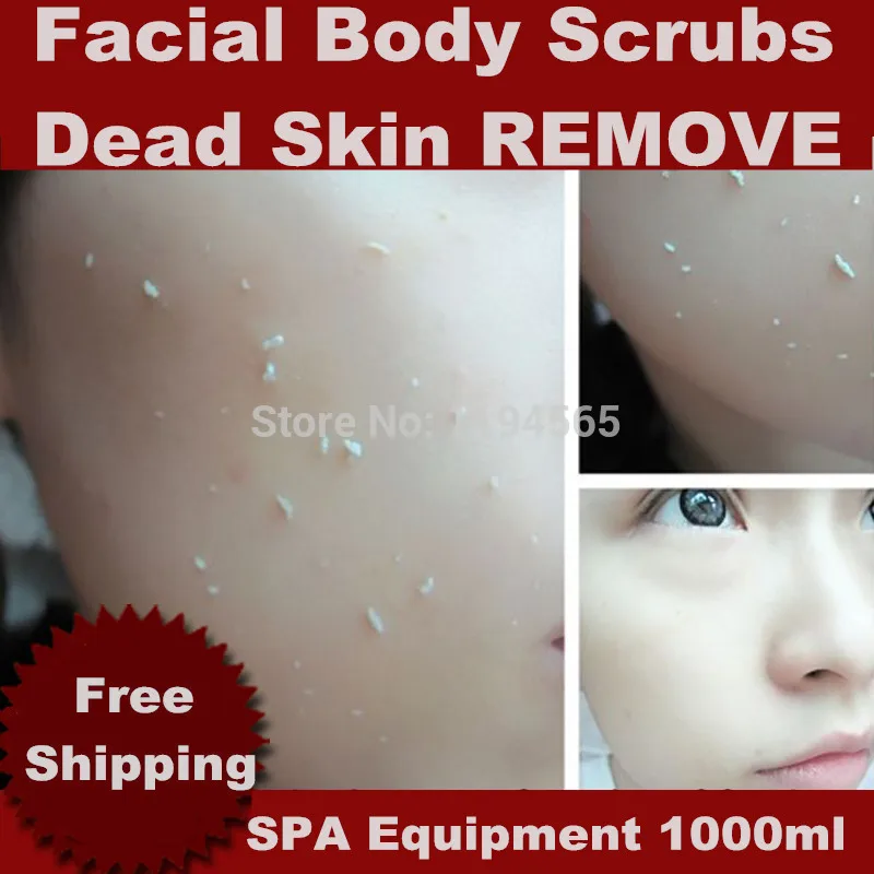 Rose Exfoliator Scrubs Dead Skin Remove Peeling Removal Facial Body Scrubs Polishes Spa Gel 1kg Beauty Salon Equipment Wholesale