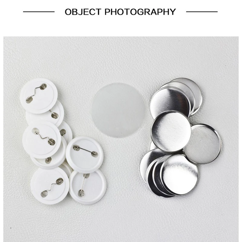 100 Pcs/Set Tinplate Badge 25mm/32mm / 58mm Consumables Badge Consumables Badge Machine DIY Blank Materials Badge Accessories