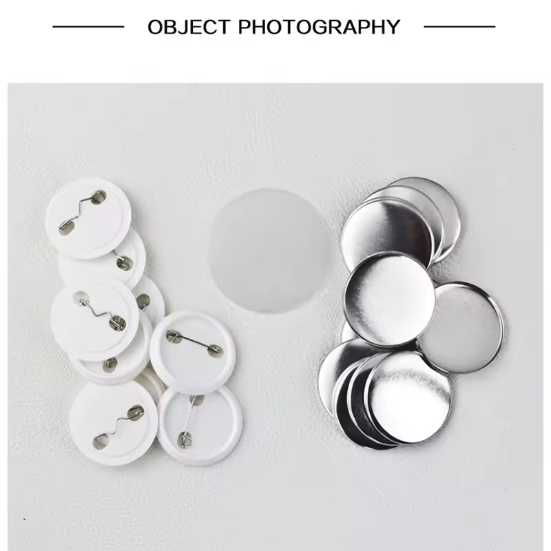 100 Pcs/Set Tinplate Badge 25mm 32mm 37mm 56mm Consumables Badge Consumables Badge Machine DIY Blank Materials Badge Accessories