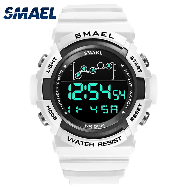 

Digital Watches For Men 50M Waterpoof Watch SMAEL Sport Wristwatches Stopwatch Alarm Clock Stopwatch 1426 Big Dial Watch Men