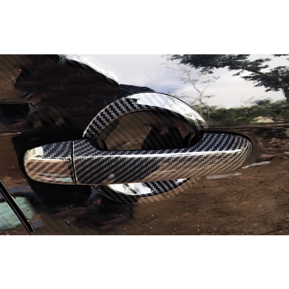 Juego De 4 Manijas Laterales En Estilo Fibra De Carbono Para Toyota Camry 2012-2017, Fáciles De Instalar Y Se Ven Muy Deportivas