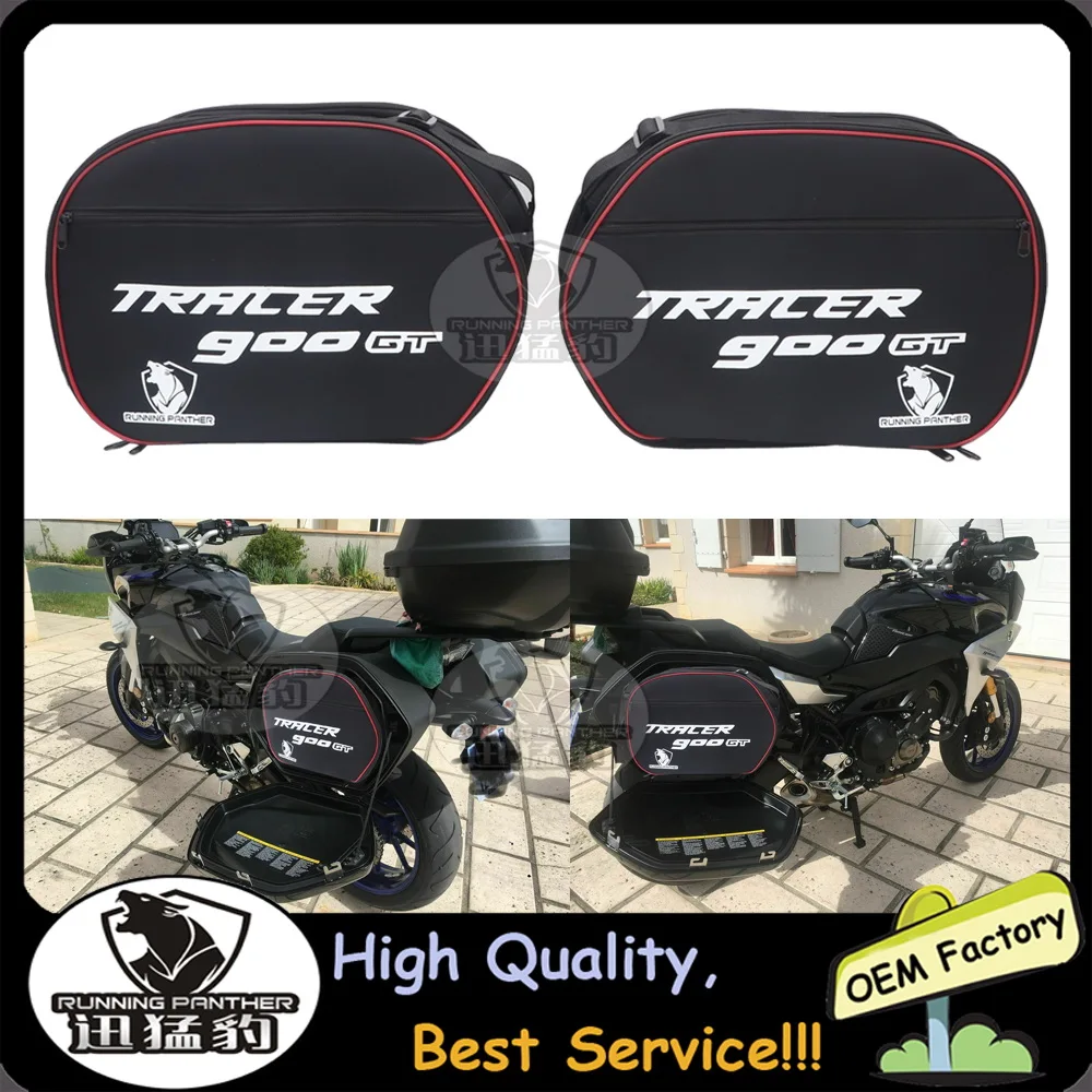 

2 pairs motorcycle side luggage bag saddle liner bag for Yamaha TRACER 900GT CITY FJR 1300 TDM 900 TRACER 900 GT 2018 2019 bags