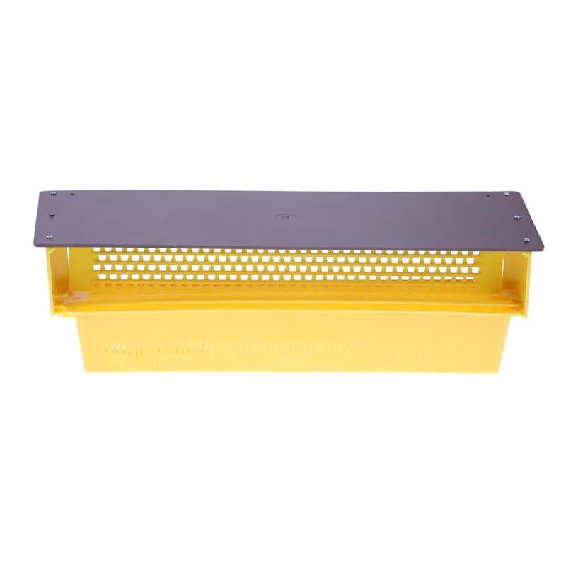

Hot Sale Beekeeping Plastic Pollen Trap Yellow with Removable Ventilated Collector Supplies Tools
