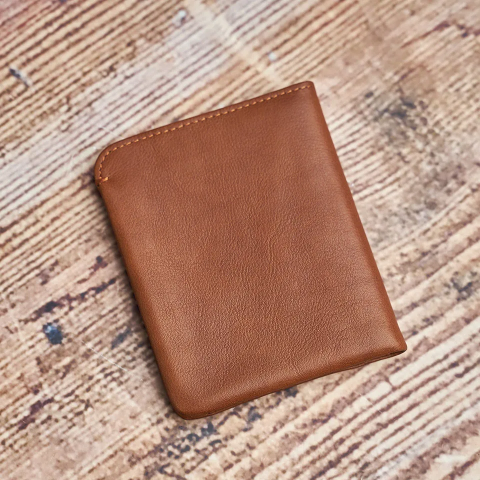 Dünnen männer Geldbörse Aus Echtem Leder Lässig Kleine Geldbörse Kredit Visitenkarte Halter Brieftasche Bifold Mini Geld Tasche Geldbörse NUPUGOO – Detail 16