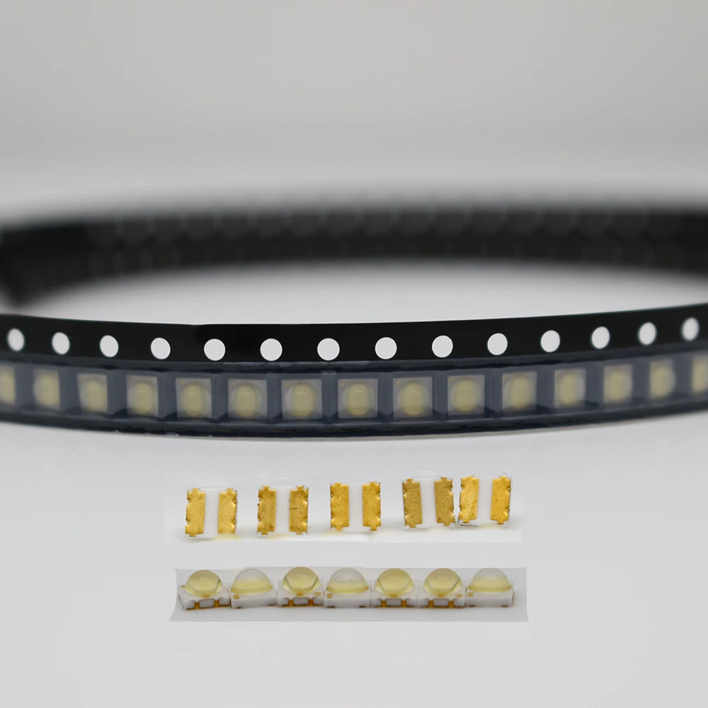 TKDMR 100/50/20Pcs 2828 LED SMD Lamp Cold white light Beads 6V 1W TV Backlight Strip Bar Repair TV best quality Lens sphere