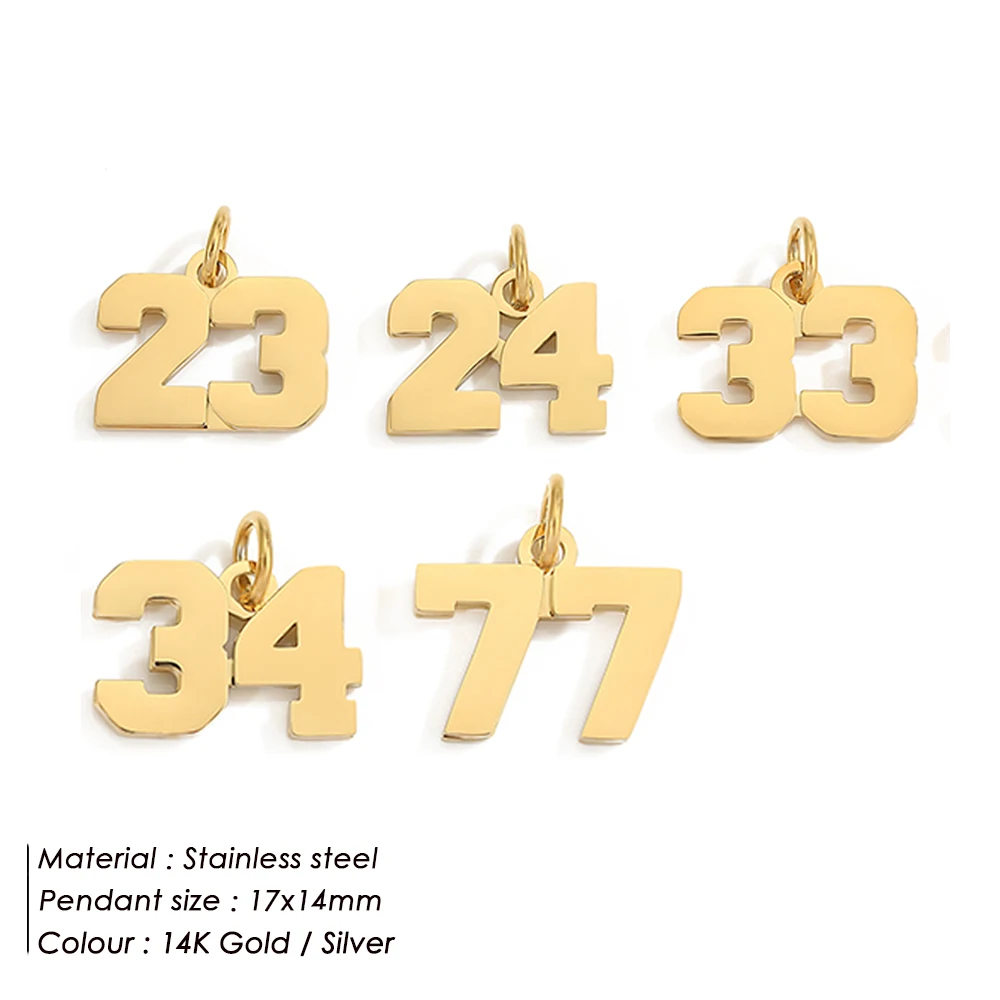 eManco  Stainless Digital accessories Pendant Necklace Charms Necklace Cosplay Jewelry Gift for DIY Jewelry Making