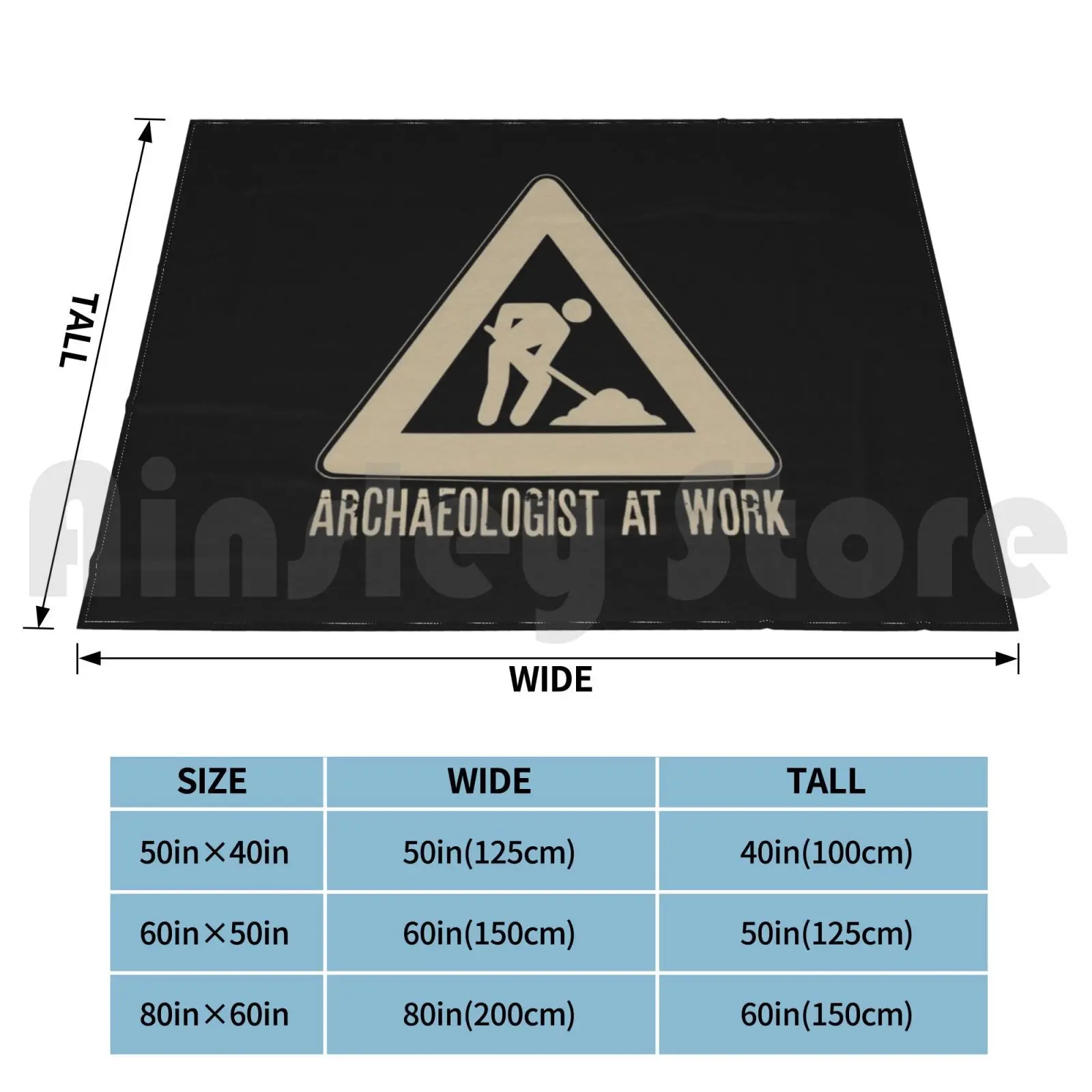 Archaeologist At Work #2 Blanket Fashion Custom Indiana Jones Archaeological Research Archaeology Archaeologist