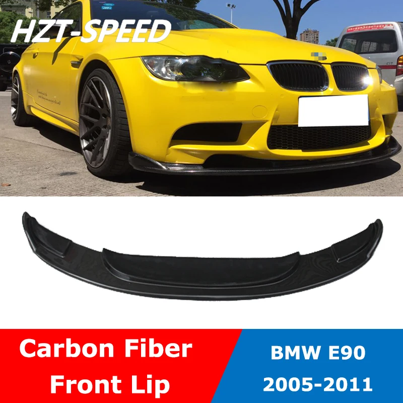 Car Body Kit Carbon Fiber Front Bumper Lip Trim For BMW 3 Series E90 M3 Tuning 2005-2011