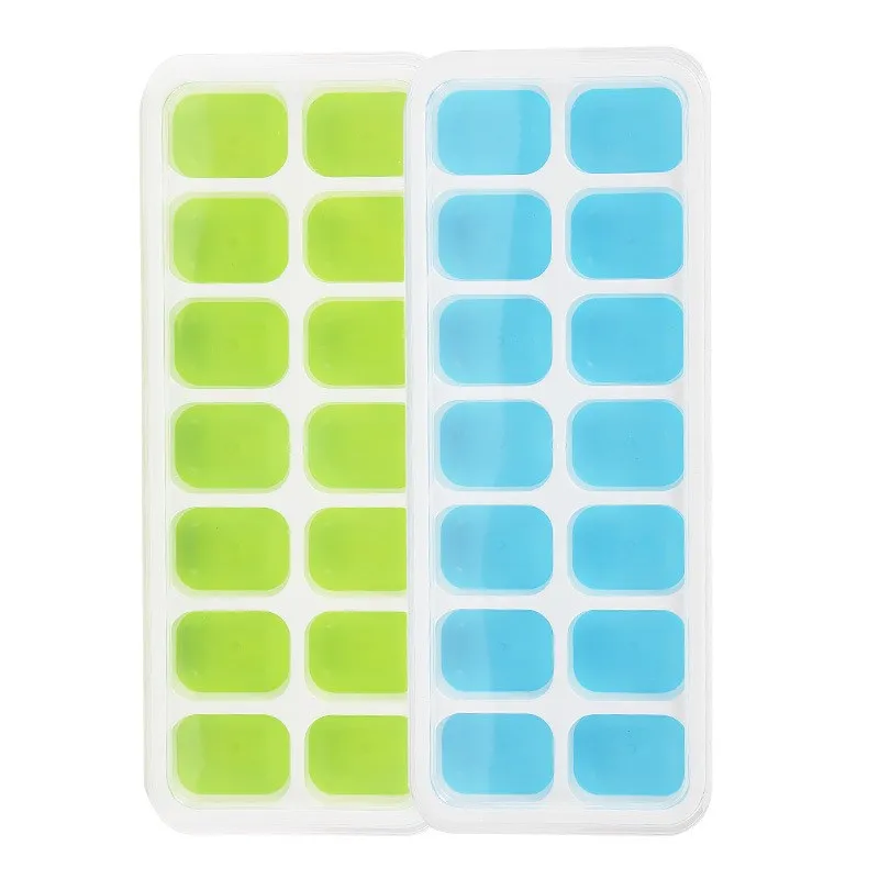 

4 pieces Grid ice mold Silicone mold ice cube Ice with tray woven Kitchen gadgets silicone ice cube tray whiskey