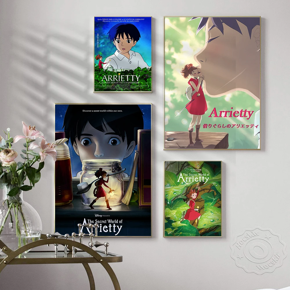 Animation film Arrietty poster, Prints Poster,  Arrietty Wall Stickers, Anime Poster, Wall Picture, Kids Room, Home Decor,