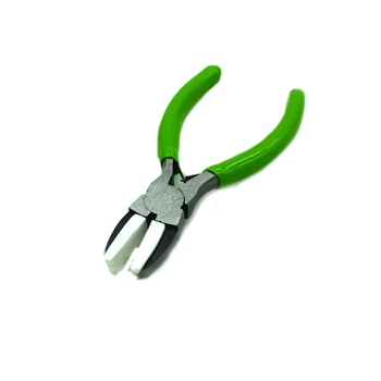 Pinza a ganasce piatte in plastica per gioielli, strumento per lavorare il filo, raddrizzare i fili