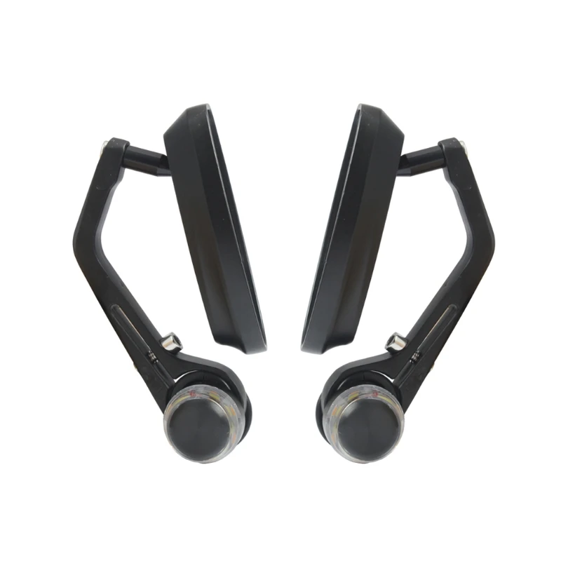 1pair 22mm 7/8\" Universal Motorcycle Handlebar Bar End Mirrors Turn signals - Image 3