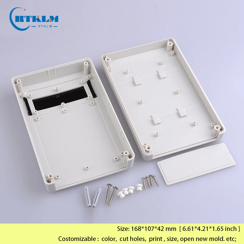 Electronics Outlet Case Wall Mounting Plastic Box Enclosure DIY Junction Box ABS Plastic Box Electronic Project 168*107*42mm