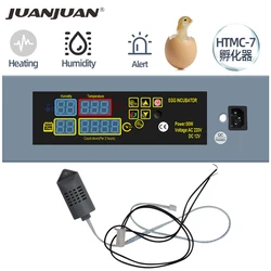 HTMC-7 inkubator jaj Regulator temperatury automatyczne inkubatory termostat Regulator z System ogrzewania funkcji wentylatora na gęś 20% OFF