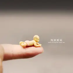 Miniatures Cute Climb Kids Doll Simulator Figure Crawl Baby Model Fairy Garden Ornaments Action Figures Figurine Educational Toy