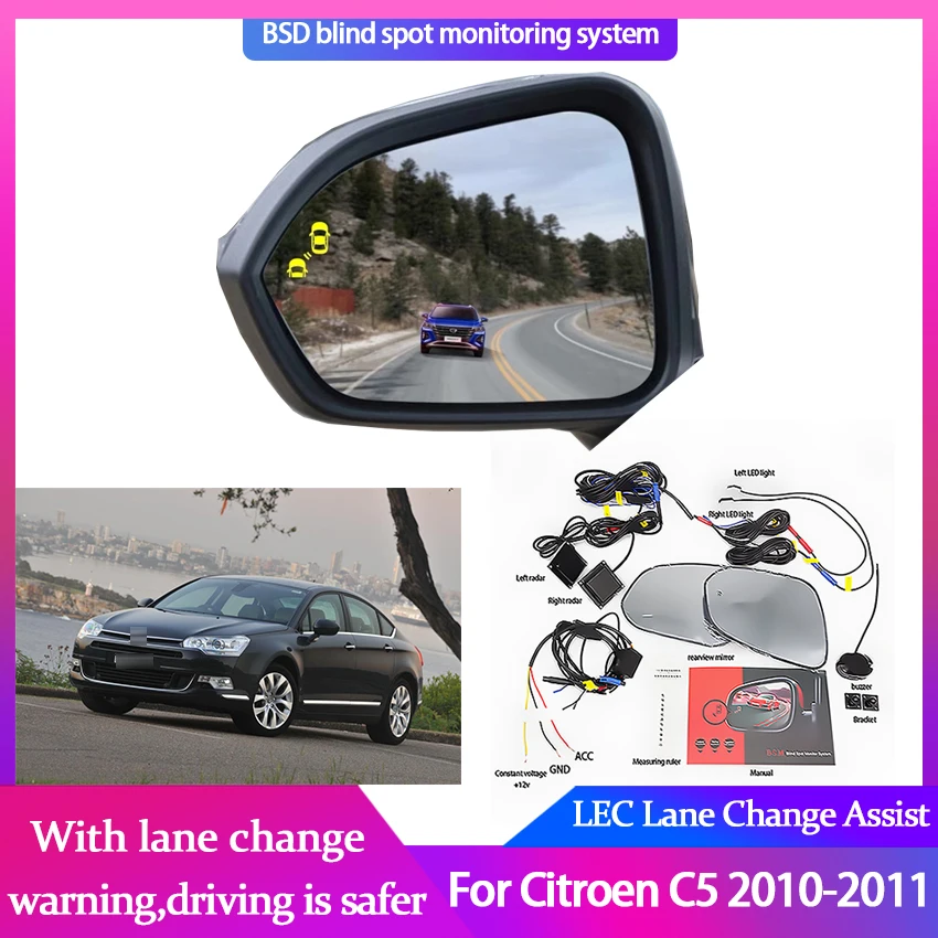 

Millimeter Wave Radar Blind Spot for Citroen C5 2010-2011 BSD BSA BSM Microwave Blind Monitor Detectors Safety Change Assist