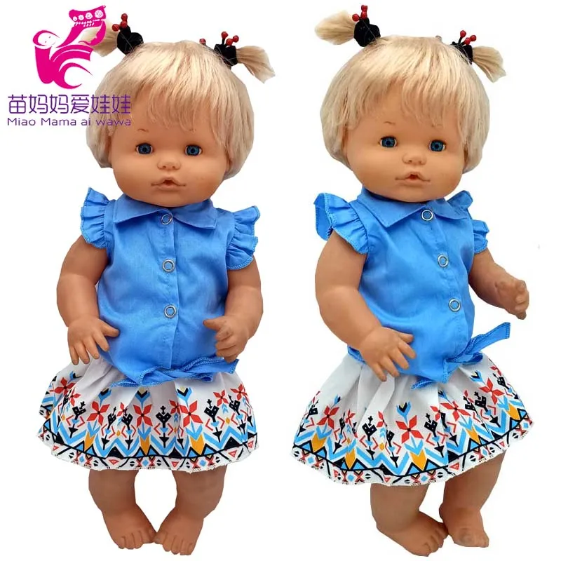 for 40cm Nenuco Summer Shirt 16" Reborn Baby Doll Clothes Toys Wears