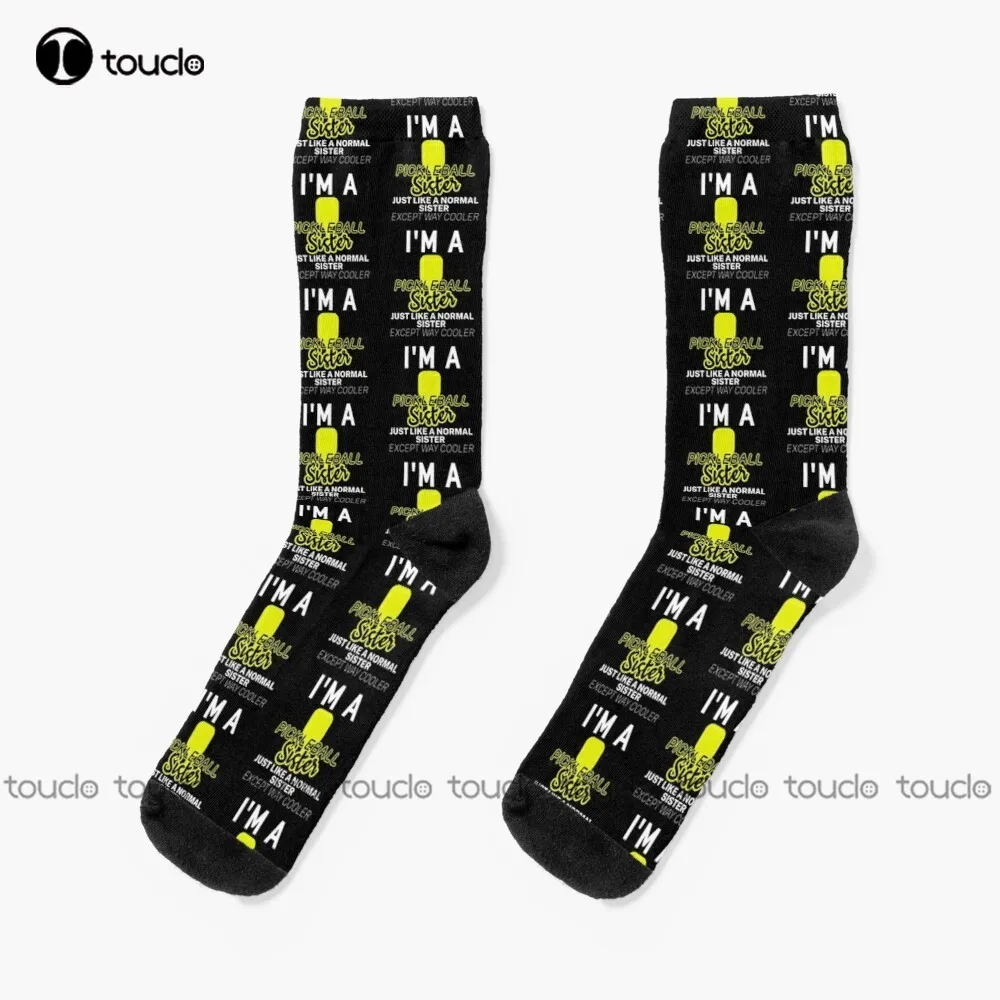 Pickleball Sister  Socks Cotton Socks For Men Christmas New Year Gift 360° Digital Print Personalized Custom Hd High Quality