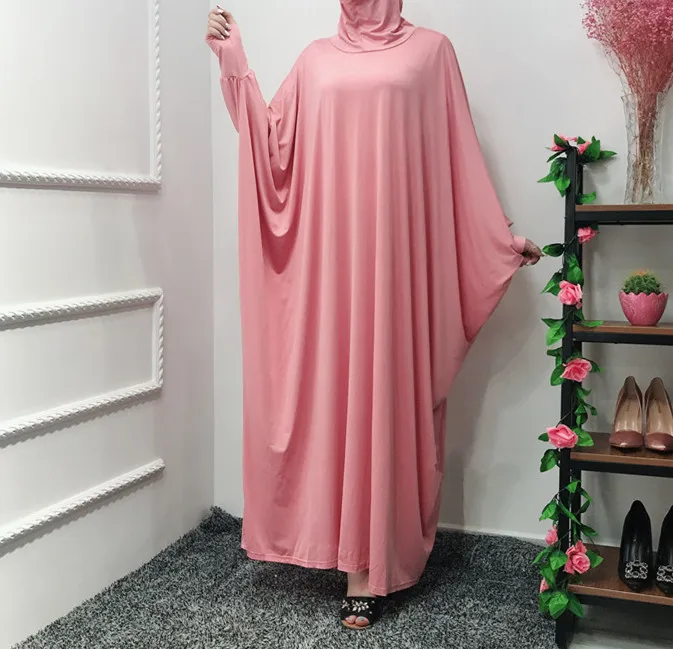 

Jilbab Prayer Garment Dress Women Big Swing Khimar Islam Hijab Abaya Bat Sleeve Islamic Clothes Niqab Muslim Ramadan Hooded Robe