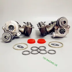 900HP Billet 11 Blade TD04L-19T Twin Turbochargers FOR 08-10 BMW N54 135i 335i 335XI 535I Z4 E90 E92 E93 3.0L