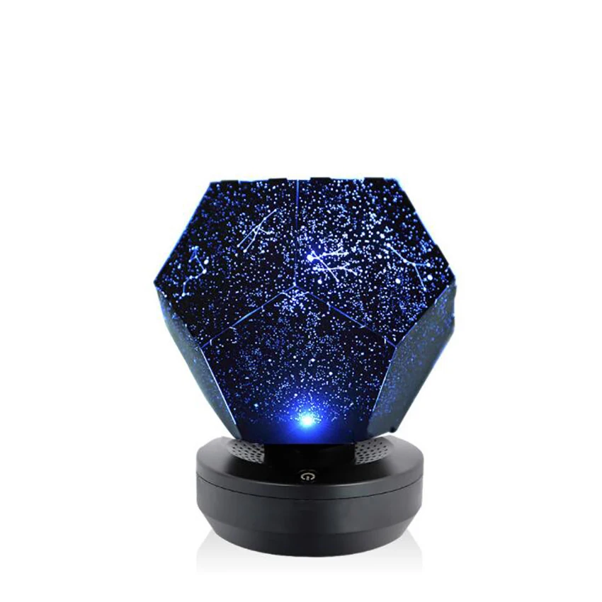 

USB Kids Night Light, 360 Degree Rotating Starry Night Light Projector for Kids Bedroom Decoration, White, Yellow, Blue Light