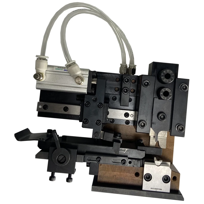 Pneumatic Insulated Terminal Crimping Applicator Mold OTP Vertical Feeding Mold Terminal and Wire Cable Pressed Machine