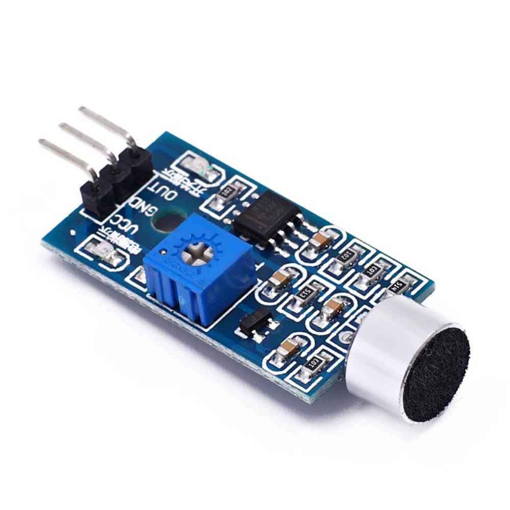 5-Piece Voice Sound Detection Sensor Module for Smart Robots, Helicopters, Airplanes, and Cars, Compatible with Arduino DIY Kits
