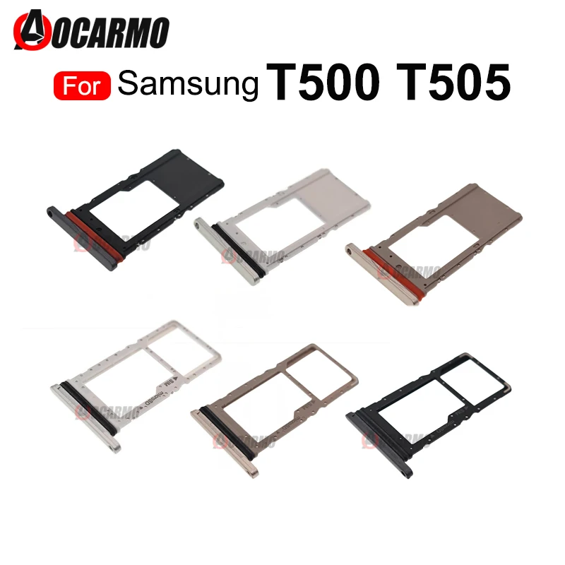 Sim Tray For Samsung Galaxy Tab A7 10.4 T500 T505 SIM Card Reader Holder Slot Replacement Parts