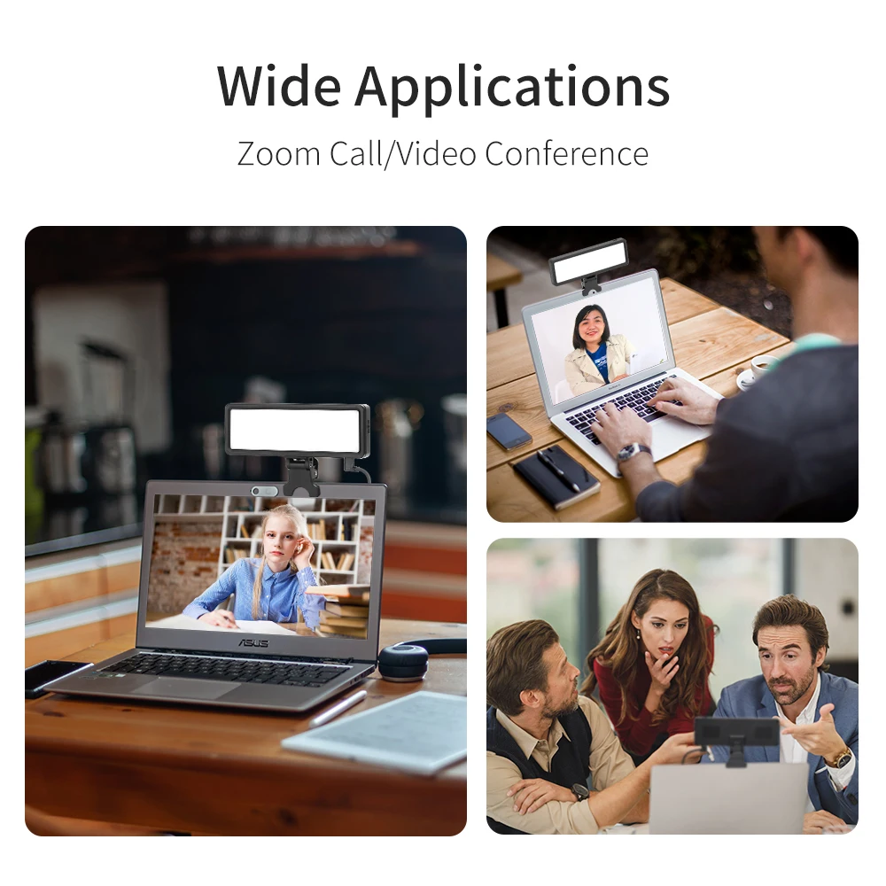 KingMa Video LED Light with Clip Mount Dimmable Lamp For Laptop tablet IPad Video Conference Light Live Streaming Lighting